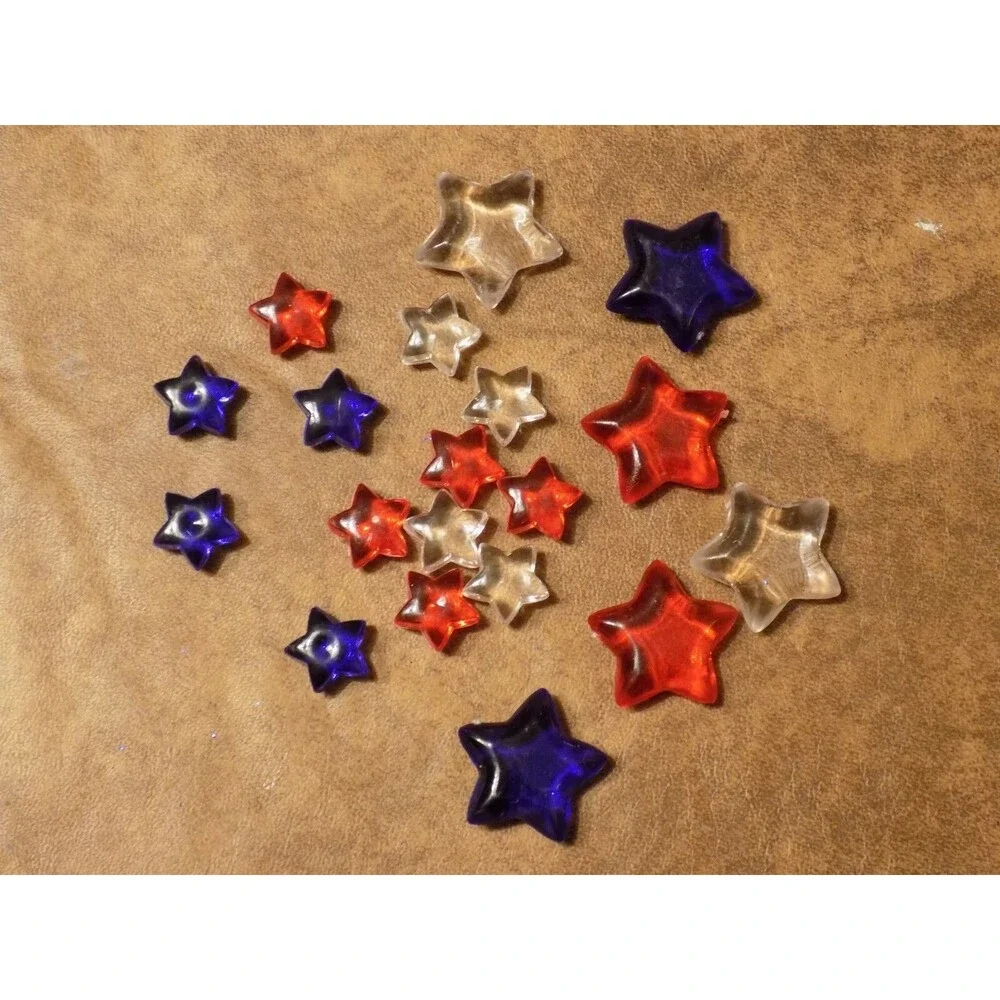 4th Of July Lot Crafts (Top Hats/Wood Firecrackers/Plastic Stars & Foam Scatter)